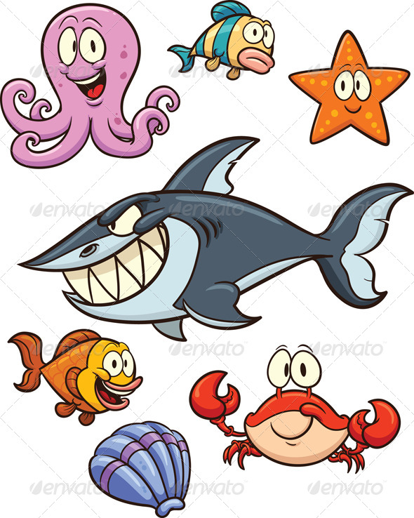 Under The Sea Creatures Animated » Dondrup.com